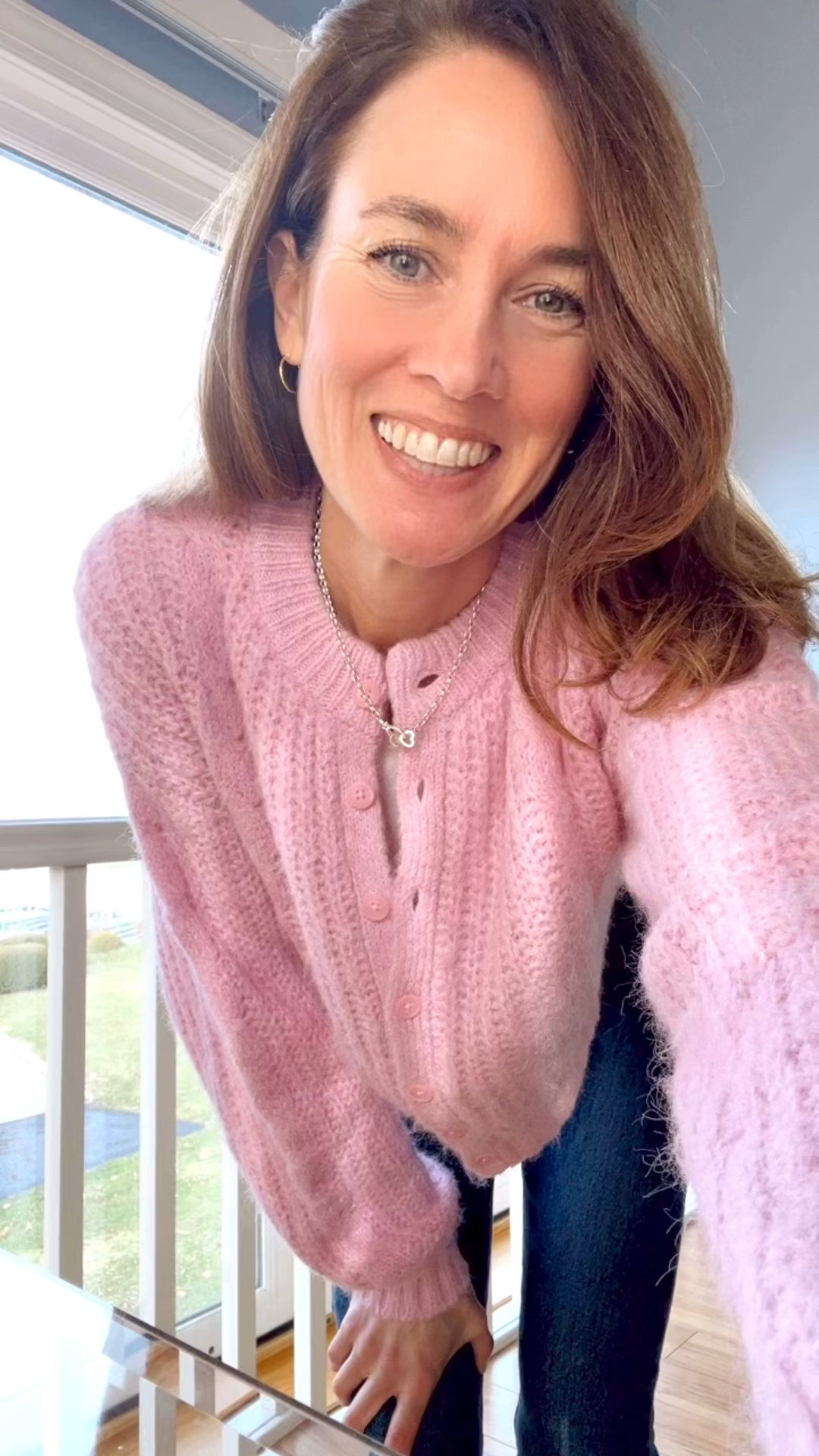 Sweater of the day: pink fuzzy cardigan from Nordstrom Rack and Topshop 

#LTKOver40 #LTKootd #LTKgrwm