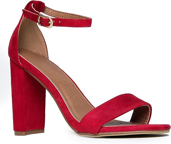 J. Adams Shirley Heels for Women - Ankle Strap High Heel Dressy Sandals | Amazon (US)