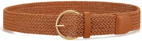LEACOOLKEY Women Boho Woven Waist Belt Wide Braided Rattan Belt for Dress Jeans Fashion Summer St... | Amazon (CA)