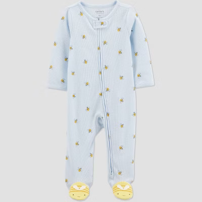 Carter's Just One You®️ Baby Girls' Bumble Bees Sleep N' Play - Blue/Yellow 6M | Target