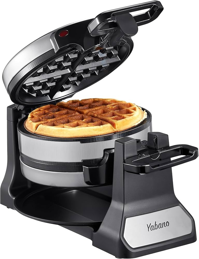 Belgian Waffle Maker, Classic Rotating Waffle Iron with Nonstick Plates, Removable Drip Tray and ... | Amazon (US)