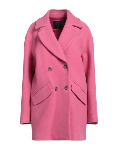 Pinko Woman Coat Fuchsia Size 12 Virgin Wool, Polyamide | YOOX (US)