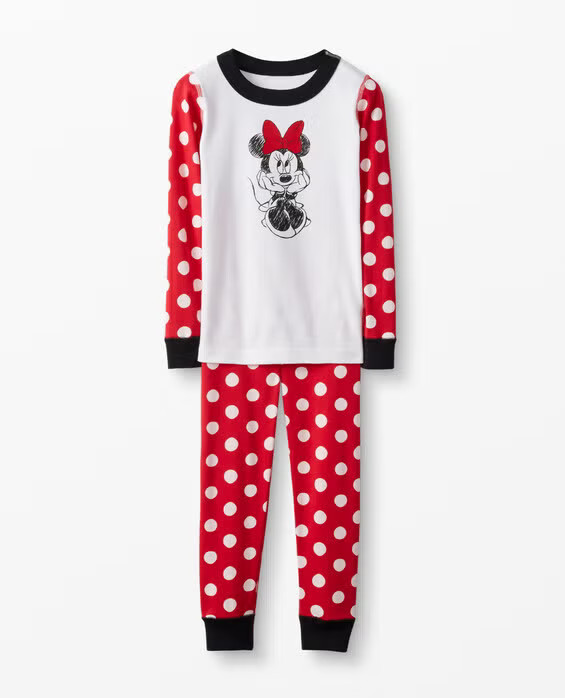 Disney Minnie Mouse Dot Long John Pajamas | Hanna Andersson