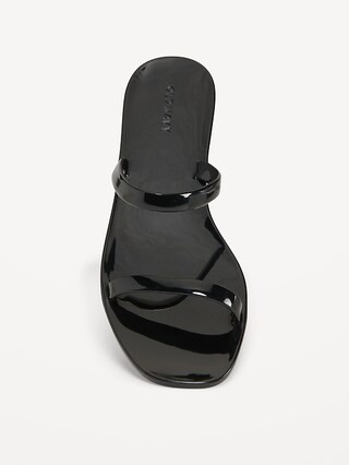 Shiny-Jelly Slide Sandals for Women | Old Navy (US)