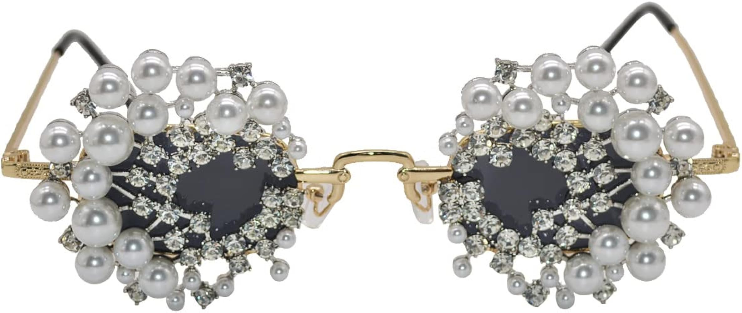 2023 Fashion Small Rhinestone Sunglasses Women Vintage Retro Round Punk Sun Glasses Men UV400 | Amazon (US)