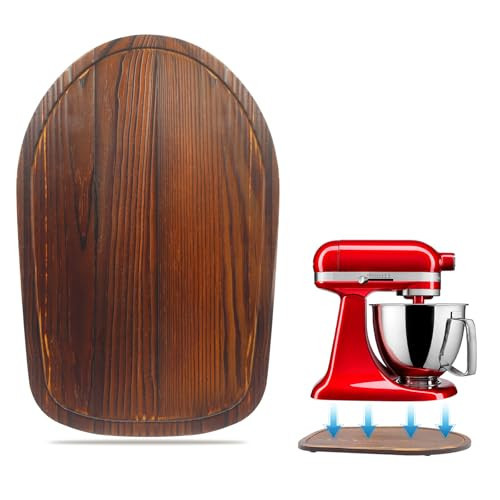 Mixer Slider Mat for Tilt Head Kitchen Aid 4.5-5 Qt Stand Mixer, Appliance sliding mat for kitchenaid Artisan 4.5-5 Qt, Kitchen Countertop Storage Accessories Moving Tray attachments (Brown) | Amazon (US)