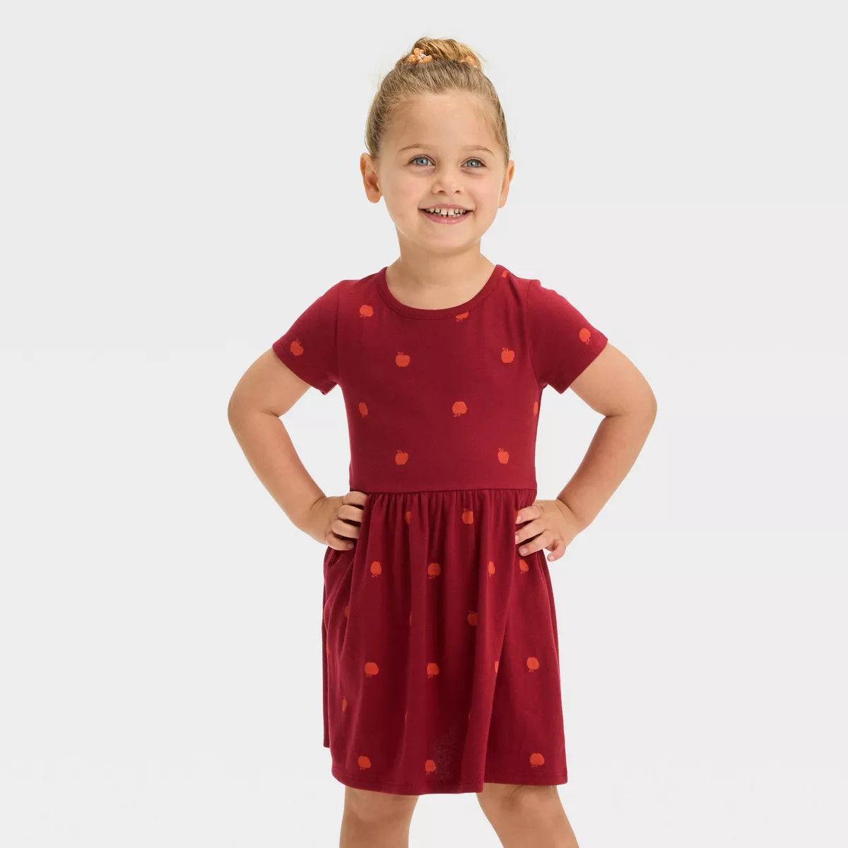Toddler Girls' Printed Short Sleeve Dress - Cat & Jack™ | Target