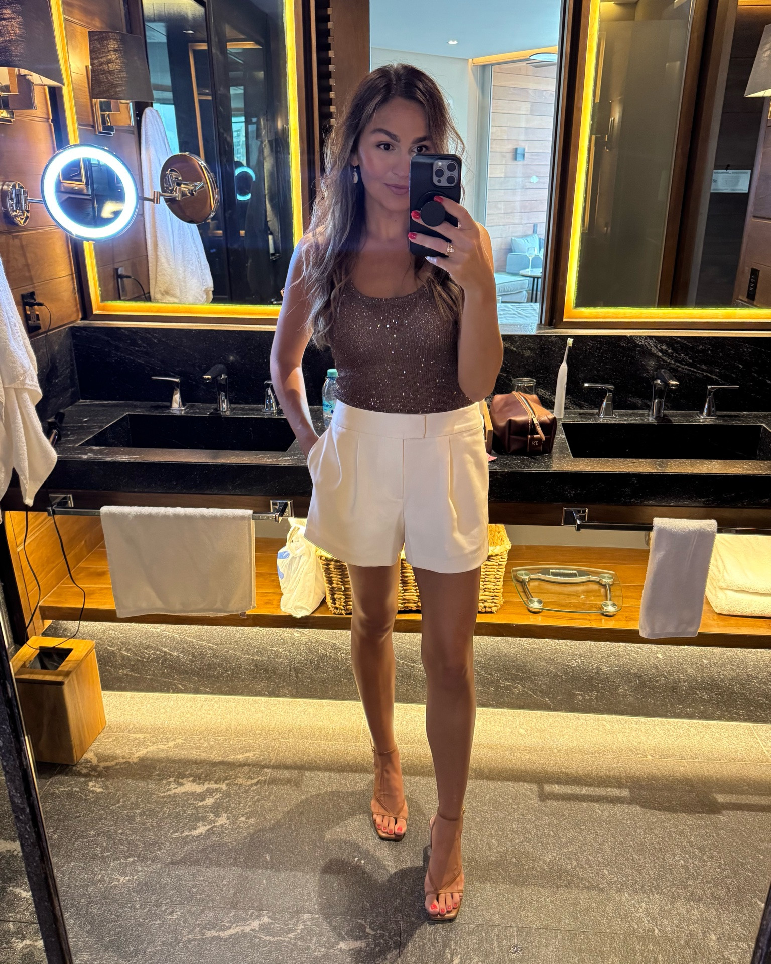 The prettiest sequin top ✨
Under $15! Runs slightly small; I’m wearing a medium.

Strappy heels TTS

#LTKootd