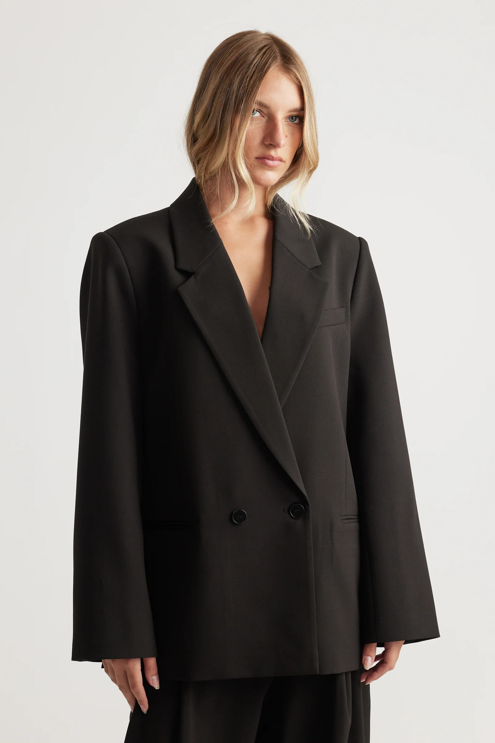 Josie Oversized Blazer - Black | DECJUBA