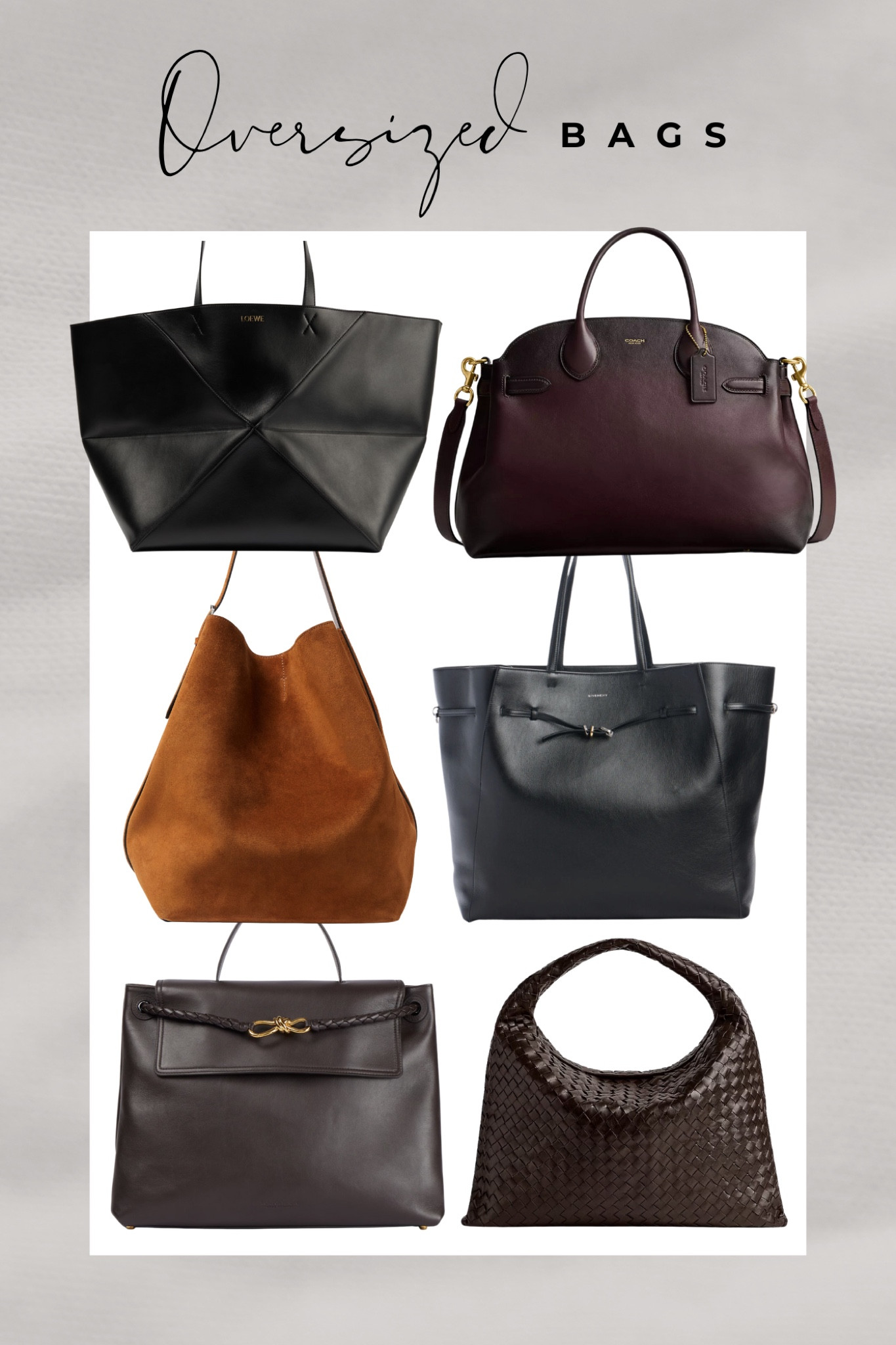 Make your bag a statement piece by going oversized, perfect for weekends or full days out where you need the extra space and ultimate chic style.

#LTKStyleTip #LTKItBag #LTKTravel