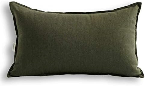 Jeanerlor Cotton Linen Decorative 12"x20" Lumbar Throw Pillow Case Cushion Cover with Twin Needle... | Amazon (US)