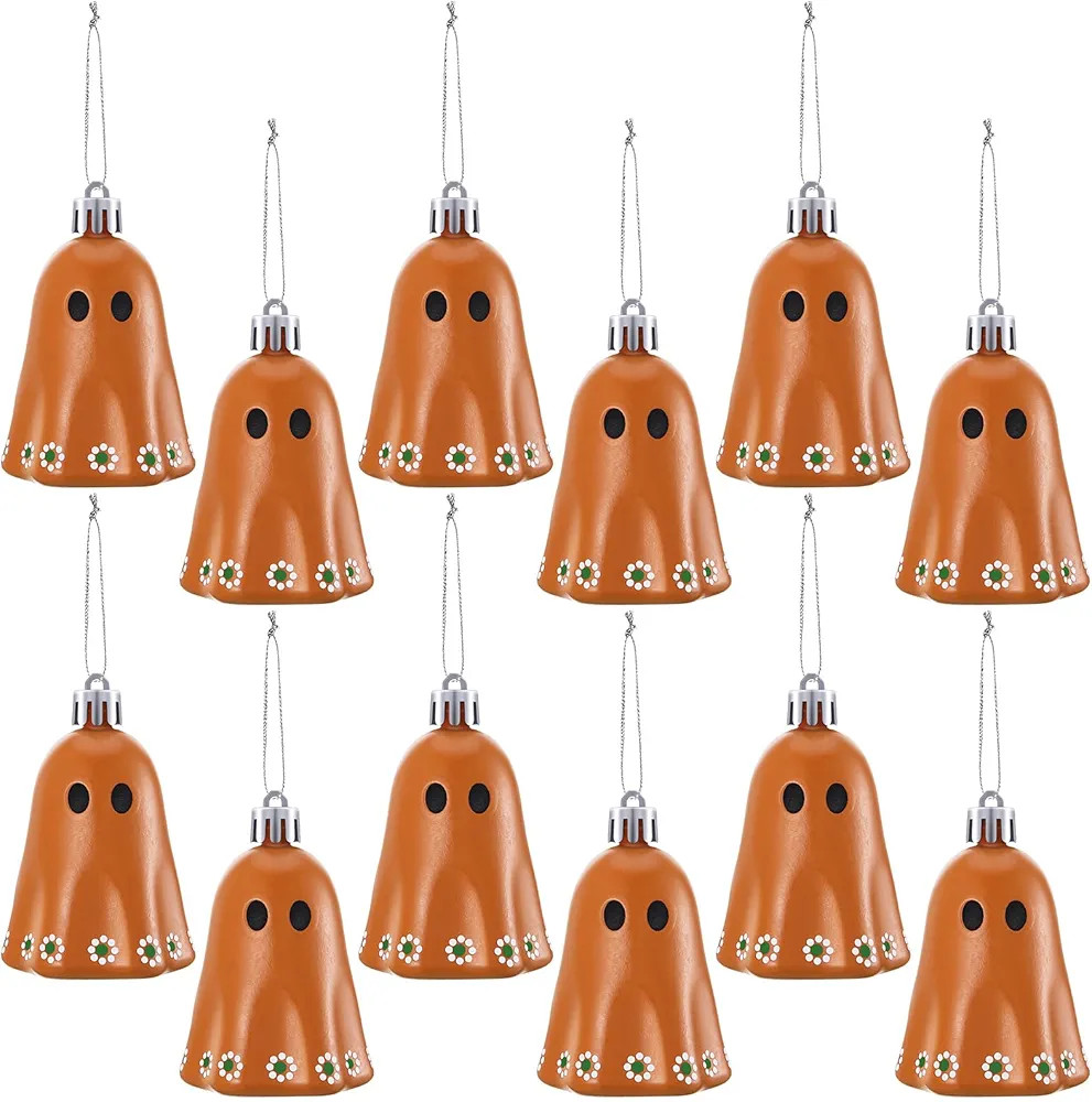 12 Pcs Day of The Dead Mexican Hanging Ghost Ornaments for Tree Dia De Los Muertos Halloween Smal... | Amazon (US)