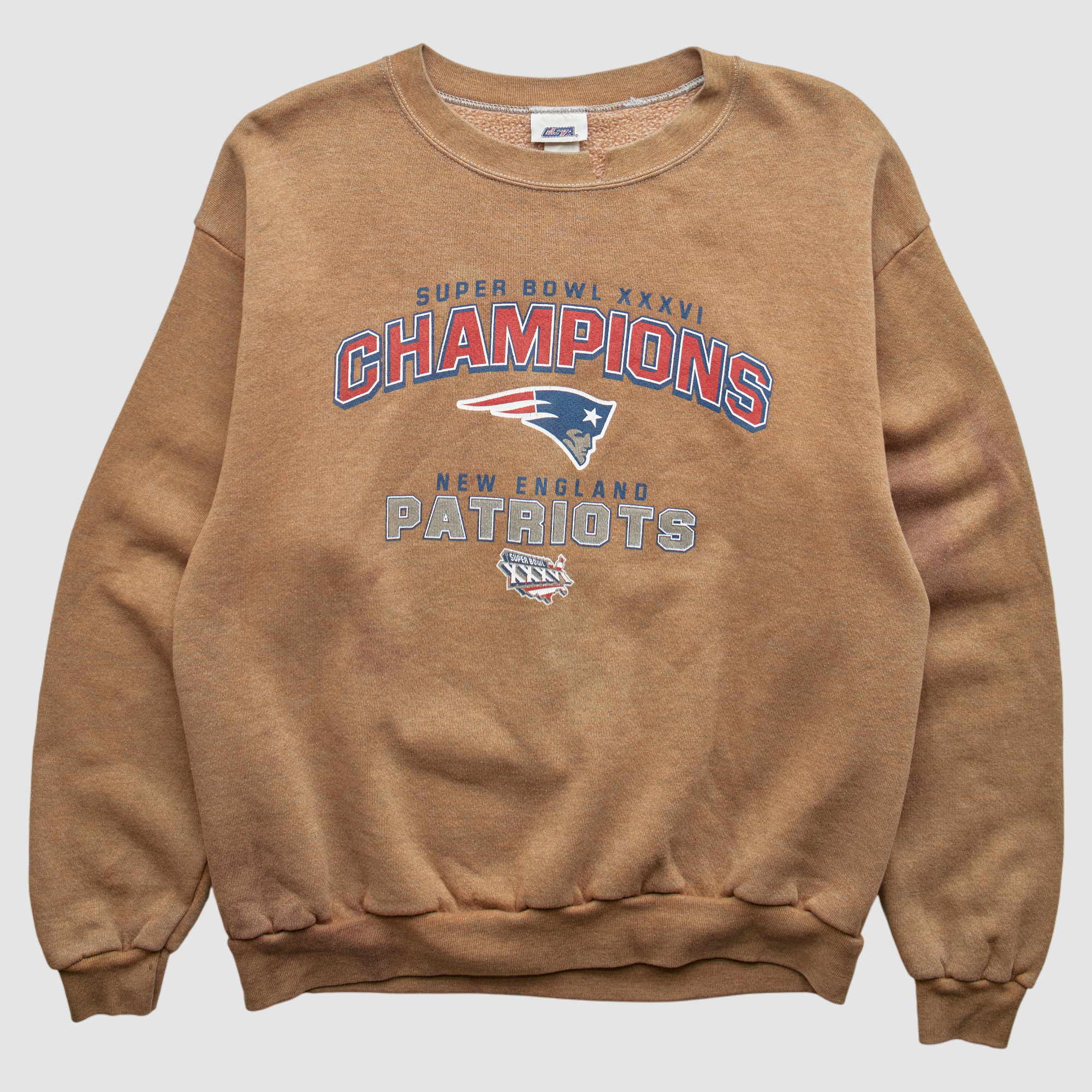New England Patriots CSA 2002 Sweatshirt - Brown - S by Fanatics Real Vintage | Fanatics