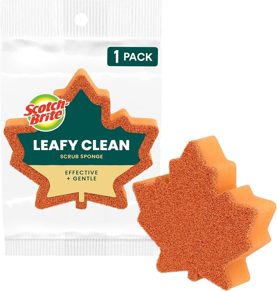 Scotch-Brite Leafy Clean Scrub Sponge, 1 Pack | Amazon (US)