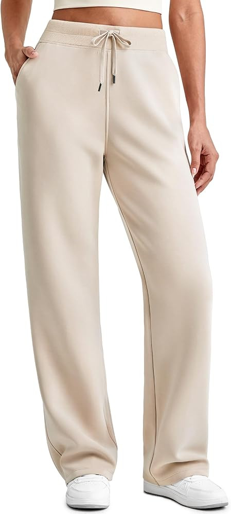 G4Free Smoofit Modal Soft Women Wide Leg Sweatpants Drawstring Casual Lounge Dress Pants with Poc... | Amazon (US)