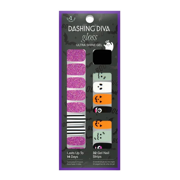 Dashing Diva Gloss Gel Nail Strips, Monster League, 32 Count | Walmart (US)