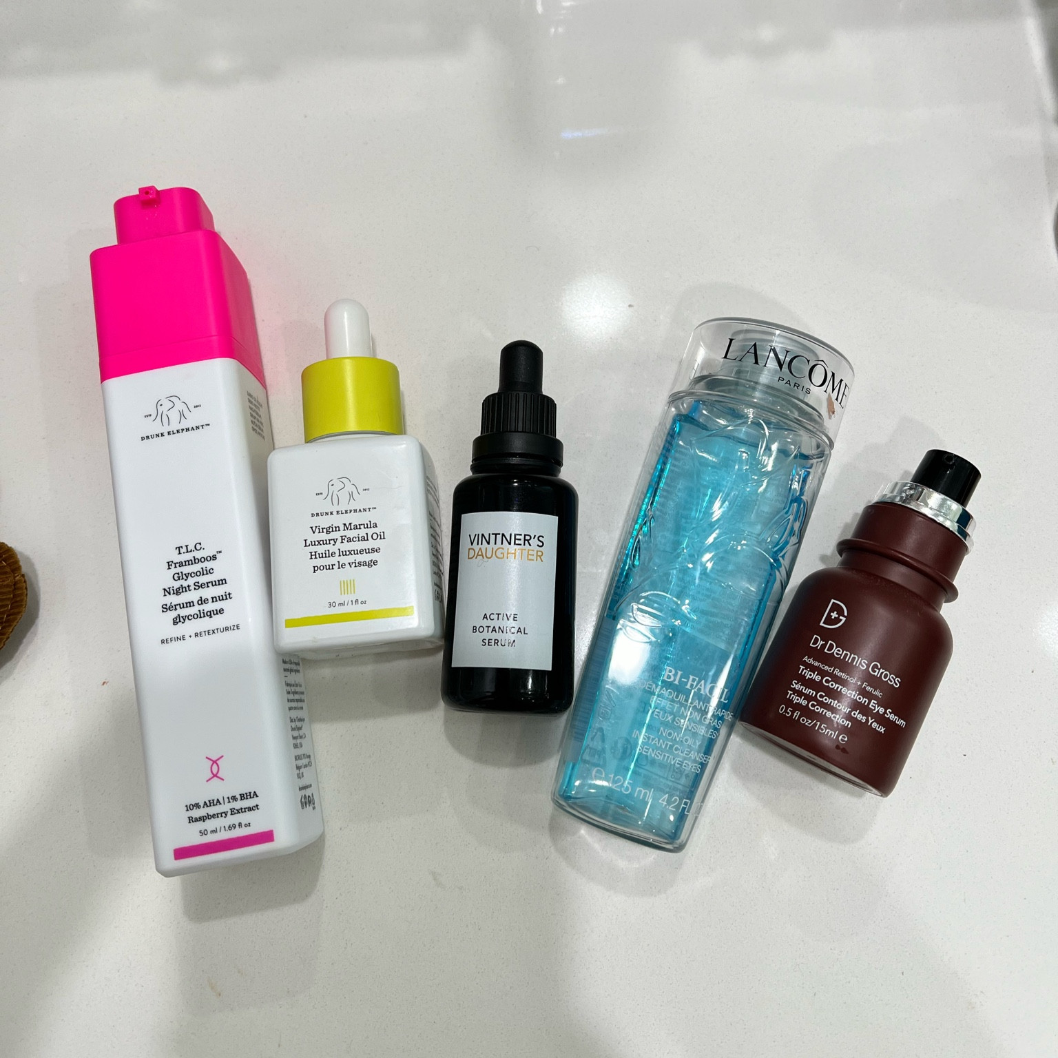 Evening favorites: For eye makeup removal, I switch between Vintner's Daughter and Drunk Elephant every other night. I love mixing the two Drunk Elephant products together. I also use a gentle eye cream. These products are amazing for sensitive skin!

#LTKBeauty #LTKOver40 #LTKU