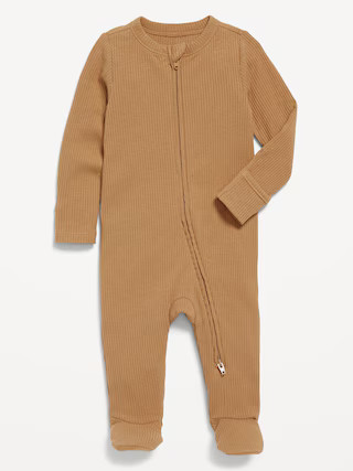 Unisex Sleep & Play 2-Way-Zip Footed One-Piece for Baby | Old Navy (US)