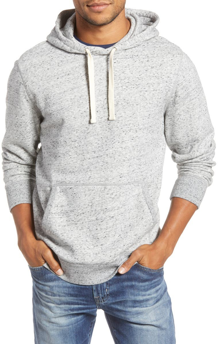 Marled Cotton Blend Pullover Hoodie | Nordstrom
