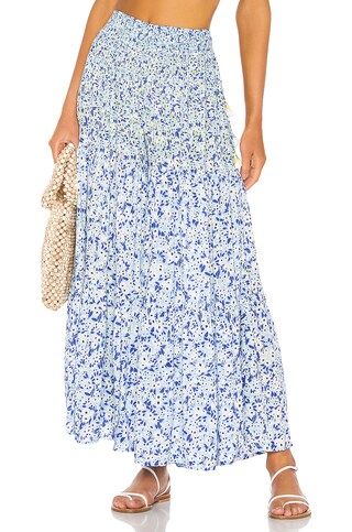 Poupette St Barth Soledad Pant in Blue Icy Liberty from Revolve.com | Revolve Clothing (Global)