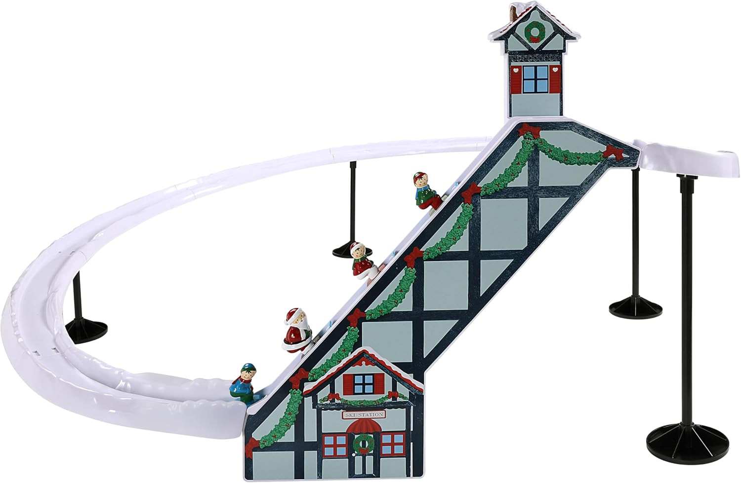 Mr. Christmas Animated Santa’s Ski Slope – 47 in. Musical Christmas Figurine Decoration with Moving Skiers and Holiday Songs | Amazon (US)