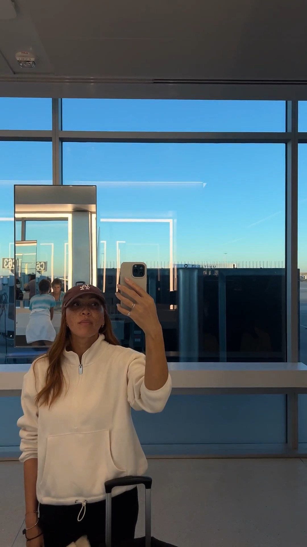 Travel outfit featuring a cozy pullover fleece, the perfect airport outfit. Easy quarter zip layer for staying comfortable while flying.

travel outfit, airport outfit, pullover fleece, quarter zip, quarter zip fleece, cozy travel outfit

 #Ltktravel 

#LTKootd #LTKActive #LTKdayinmylife