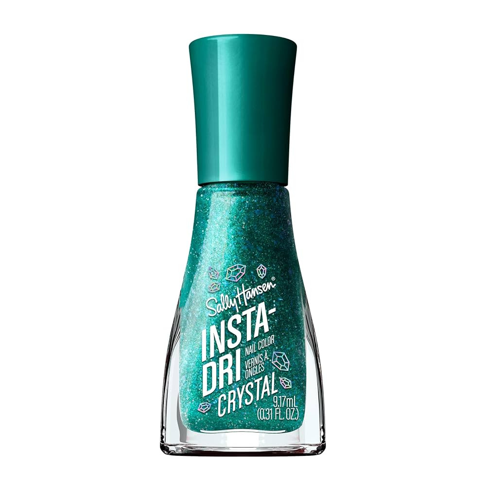 Sally Hansen Insta-Dri Crystal, Jade Jewel, Quick Dry, Long Lasting, Opaque, Metallic Blue Nail P... | Amazon (US)