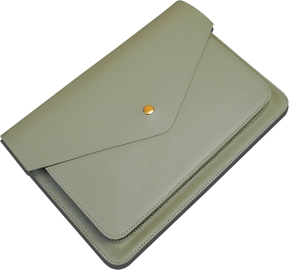 Benfan Leather Laptop Sleeve 13 Inch Compatible for New 13inch MacBook Air, New 13 MacBook Pro, D... | Amazon (US)