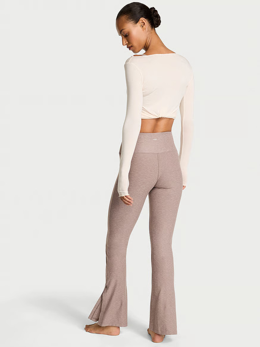 Buy VSX LUXMarl™ Flare Legging, Heather Candlelight Rose - Order Bottoms online - Victoria's Se... | Victoria's Secret (US / CA )