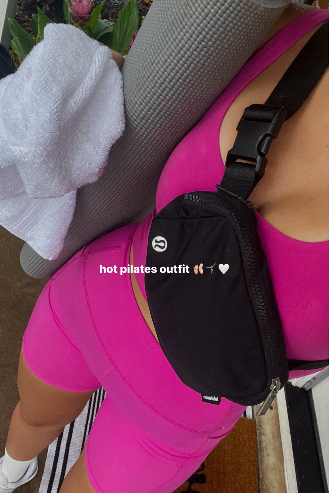 tried hot pilates for the first time- it was 94 degrees 🥵 got so many compliments on my workout set! #pilates #luluemon #workoutset #amazonfinds 

#LTKFitness