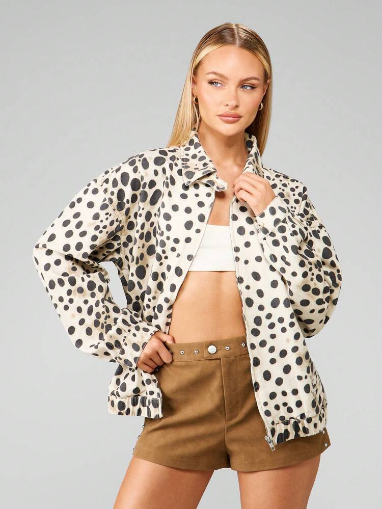 $32.34
$59.89
-46%
Pay now, in 4 payments of $8.08, or pay over time with monthly financing.

MISSGUIDED Dalmatian Print Denim Bomber Jacket With Full Length Zipper And Puffy Sleeves Fall Winter Fashion Statement Piece Abstract Animal Pattern Outerwear
5.00
(2)
Designed by
MISSGUIDED
@missguided
Size
US
2 (XS)
7 Left
4 (S)
6 (M)
8/10 (L)
5 Left
12 (XL)
4 Left
Check My Size
Size Guide
Not your size? Tell me your size
 | SHEIN