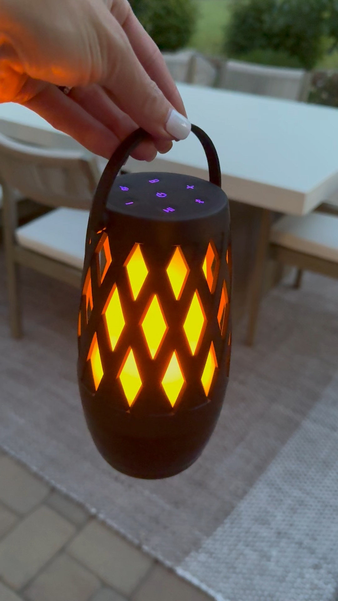 These outdoor tiki speakers are awesome!  I have 3 paired for the perfect surround sound effect!  I had to show you how realistic the flame looks now that it’s a little darker outside.

#LTKSeasonal #LTKHome #LTKFindsUnder100