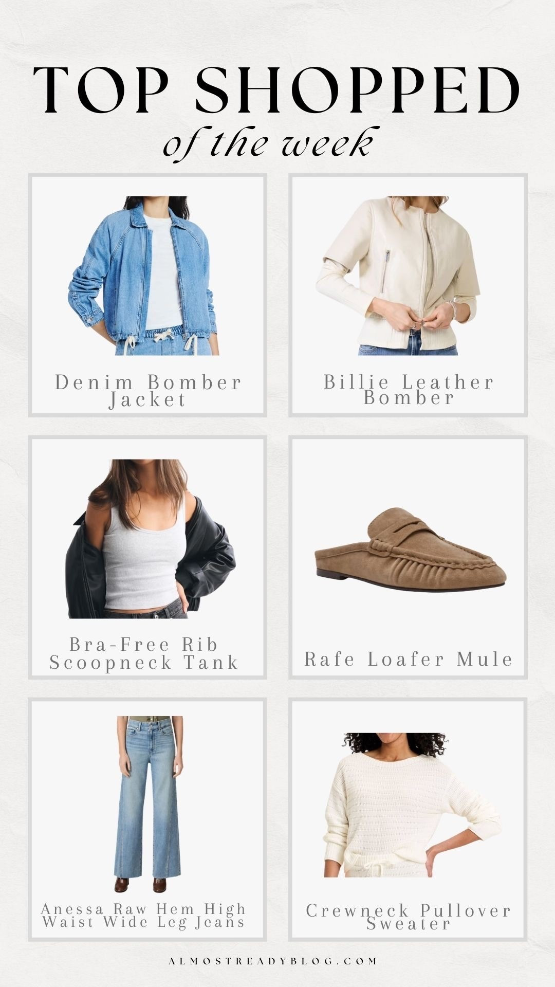 Top shopped of the week!!

Top sellers, watchnow, denim, spring fashion, evereve, Walmart, Nordstrom, Amanda west

#LTKootd #LTKPetite #LTKSeasonal