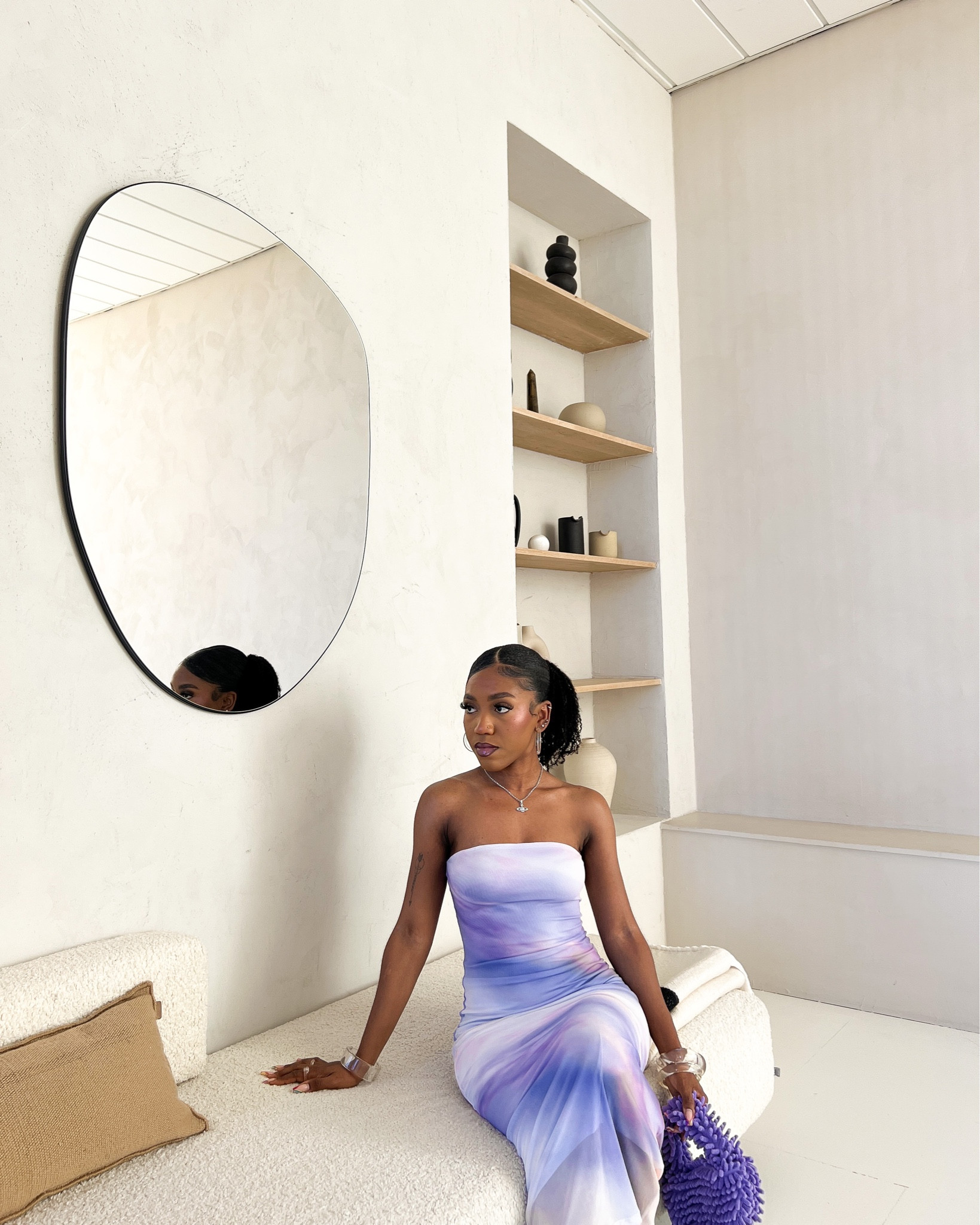 Bodycon dress, pastel dress, h&m dress, h&m petite fashion, lilac dress, flattering dress, h&m finds, h&m summer, midi dress, summer fashion, spring dress, summer dress, purple bag, trendy bag, SHEIN bag, black girl fashion, black girl style

#LTKstyletip #LTKSeasonal #LTKFind
