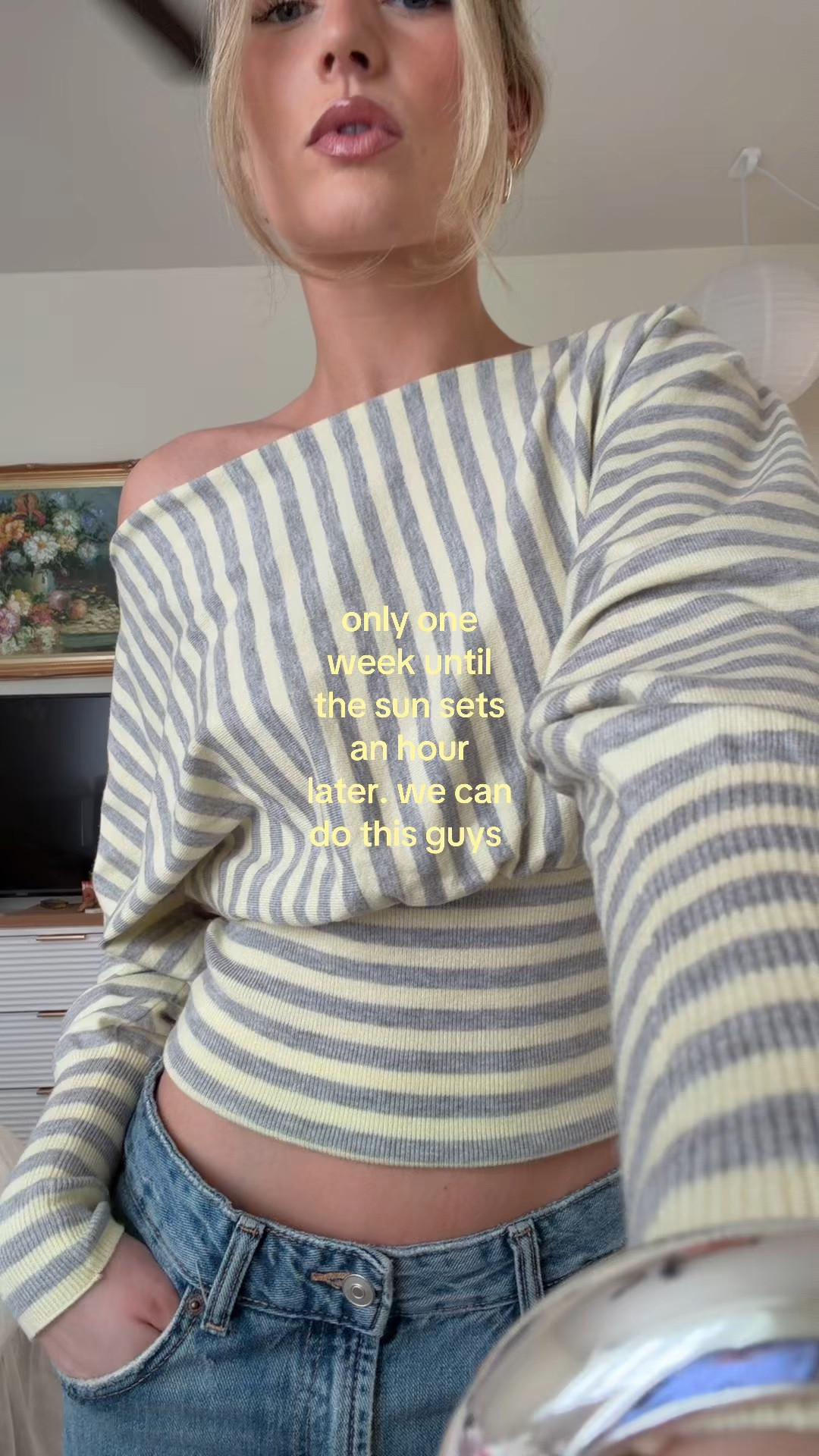 yellow stripe top sold out but linked similar!