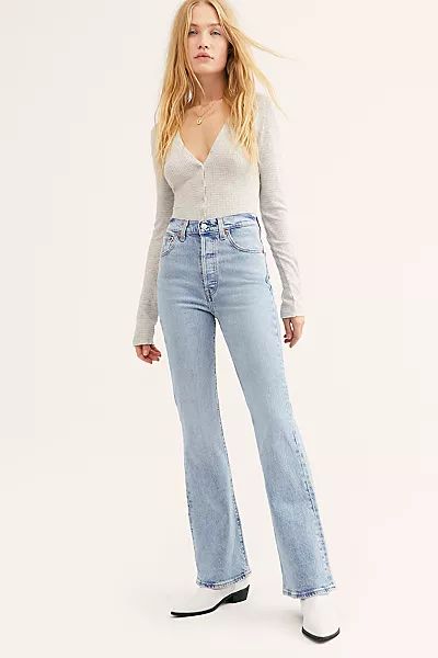 Levi's Ribcage Flare Jeans | Free People (Global - UK&FR Excluded)