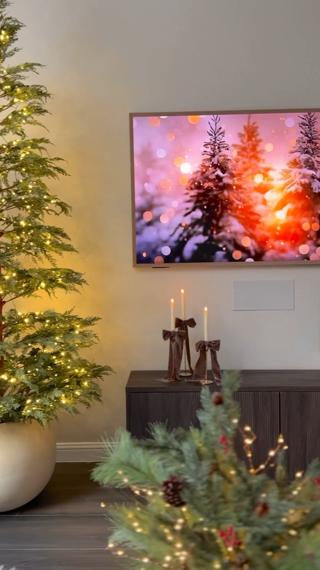 Living room Christmas decor this year isn’t anything elaborate. In fact; this maybe controversial but I’m leaving the tree bare this year! It’s not that I don’t love my sentimental and collected ornaments. Because I do! But my husband and I loved the way this tree made our home feel as is! So we kept it simple. And the whole family has been sitting in the living room a lot more often than we normally do because of it, to be honest! 


#LTKHoliday #LTKHome #LTKSeasonal