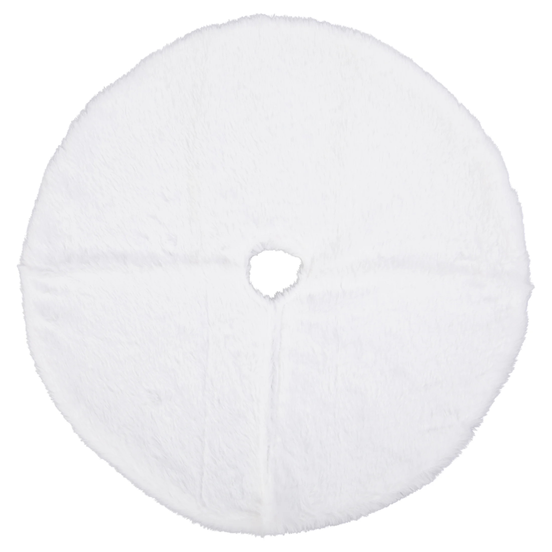 Mini Fur Tree Skirt, White, 18", by Holiday Time | Walmart (US)