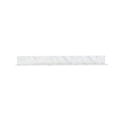 Simple Mount 24" No Stud Needed Floating Shelf Marble: Powder-Coated Metal, 40lbs Capacity, Easy to Clean | Target