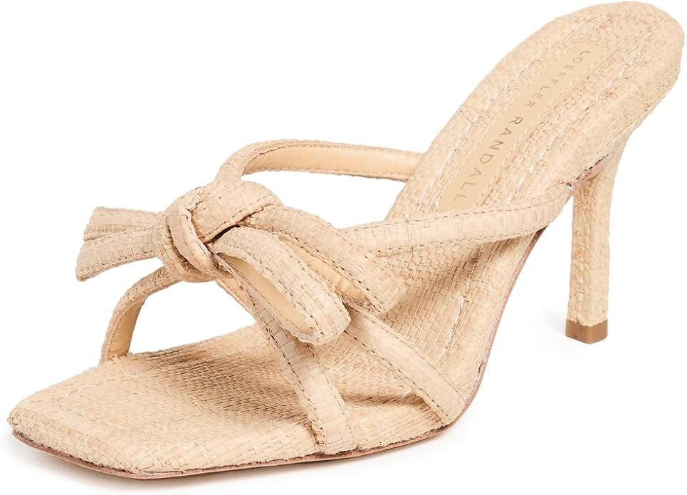 Loeffler Randall Women's Margi Raffia Bow Heeled Sandals | Amazon (US)