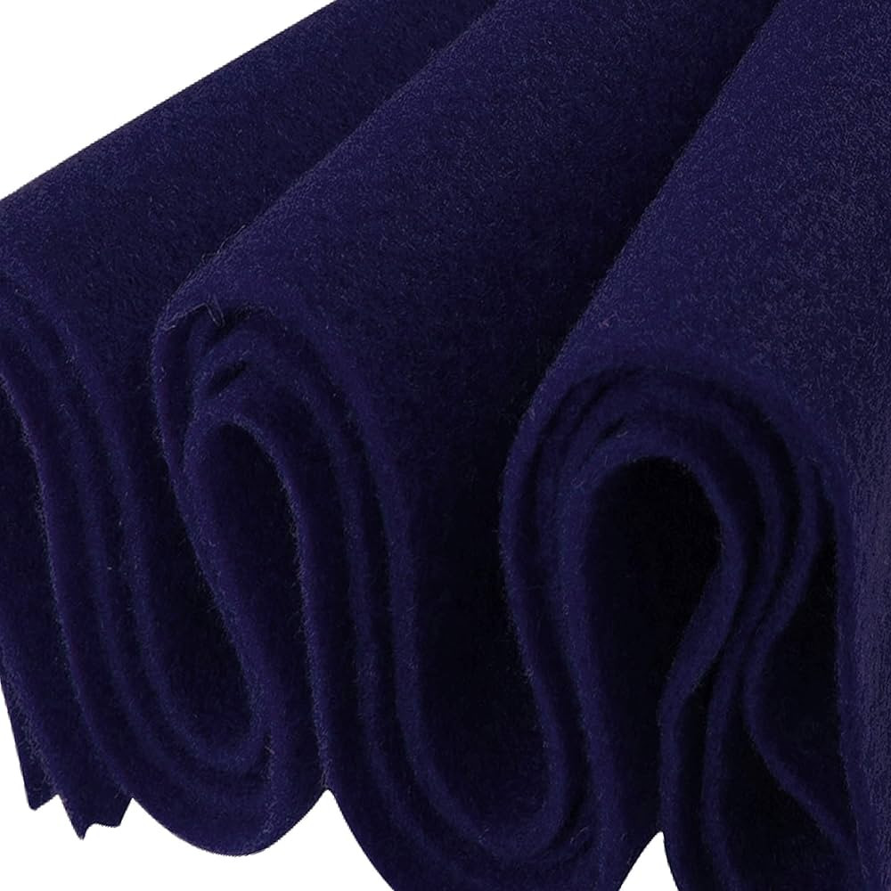 Felt Fabric | 72" inches Wide & 1.6mm Thick Navy Blue Fabric | Non-Stiff, Soft Fabric Material | ... | Amazon (US)