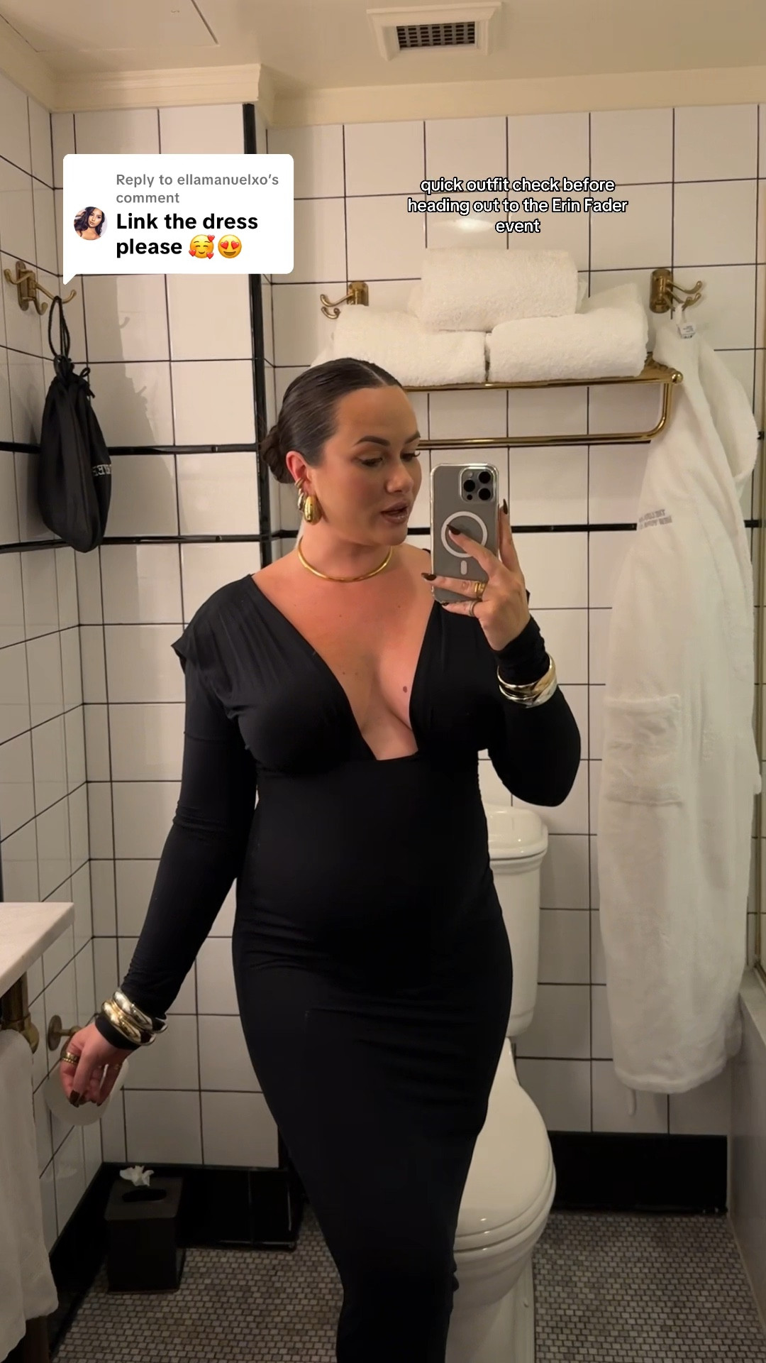 What I wore to the Erin Fader event in New York - this black dress is so soft and comfortable and perfect for the bump

#LTKSeasonal #LTKStyleTip #LTKBump