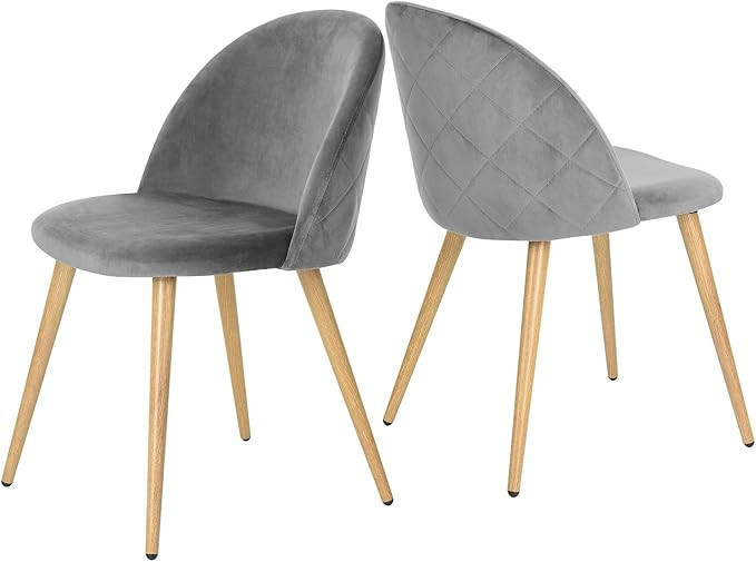 GreenForest Dining Chairs Set of 2, Modern Velvet Kitchen Room Chair Upholstered Accent Leisure S... | Amazon (US)