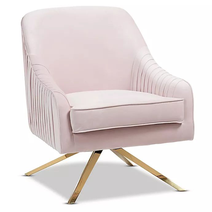 Baxton Studio® Velvet Upholstered Amaya Chair | Bed Bath & Beyond