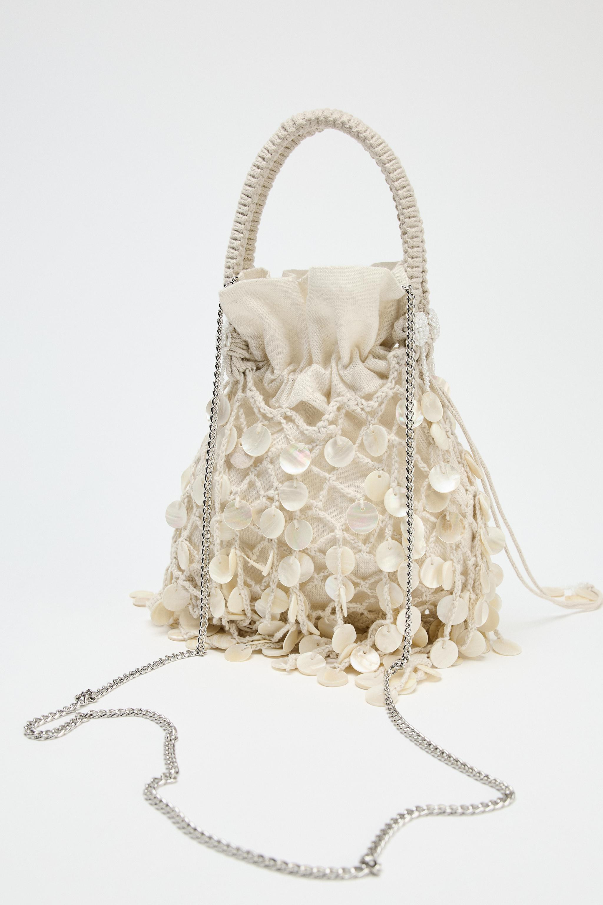 PEARLESCENT APPLIQUÉ BAG | Zara US