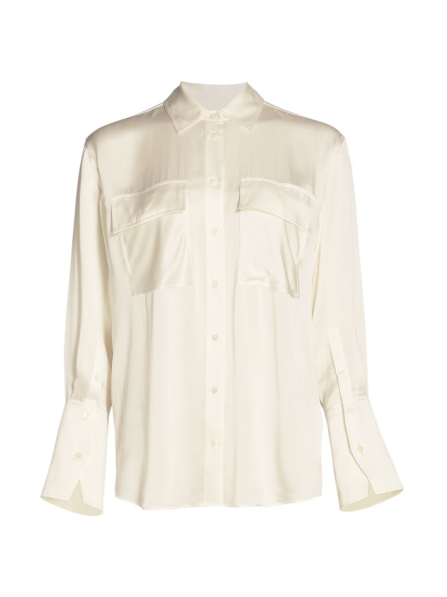 Boyfriend Silk Shirt | Saks Fifth Avenue