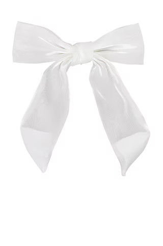 Lovers and Friends Amelie Bow Hair Clip in White from Revolve.com | Revolve Clothing (Global)