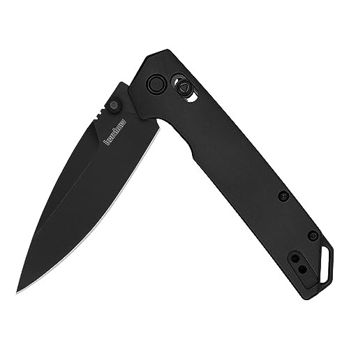Kershaw Iridium pocket knife with aluminum handle and button lock