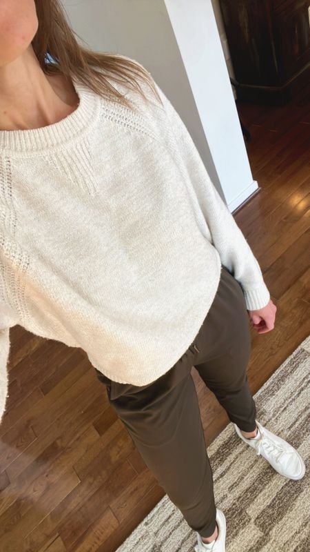 LuLuLemon jogger dupes. Love these Amazon joggers.

The olive green color is perfect for fall fashion!

The crewneck sweater is last year from Target but I found two very similar ones! 

Fall sweater
Fall capsule wardrobe
Capsule wardrobe
Women’s sneakers
White sneakers

#LTKover40 #LTKxPrime #LTKSeasonal