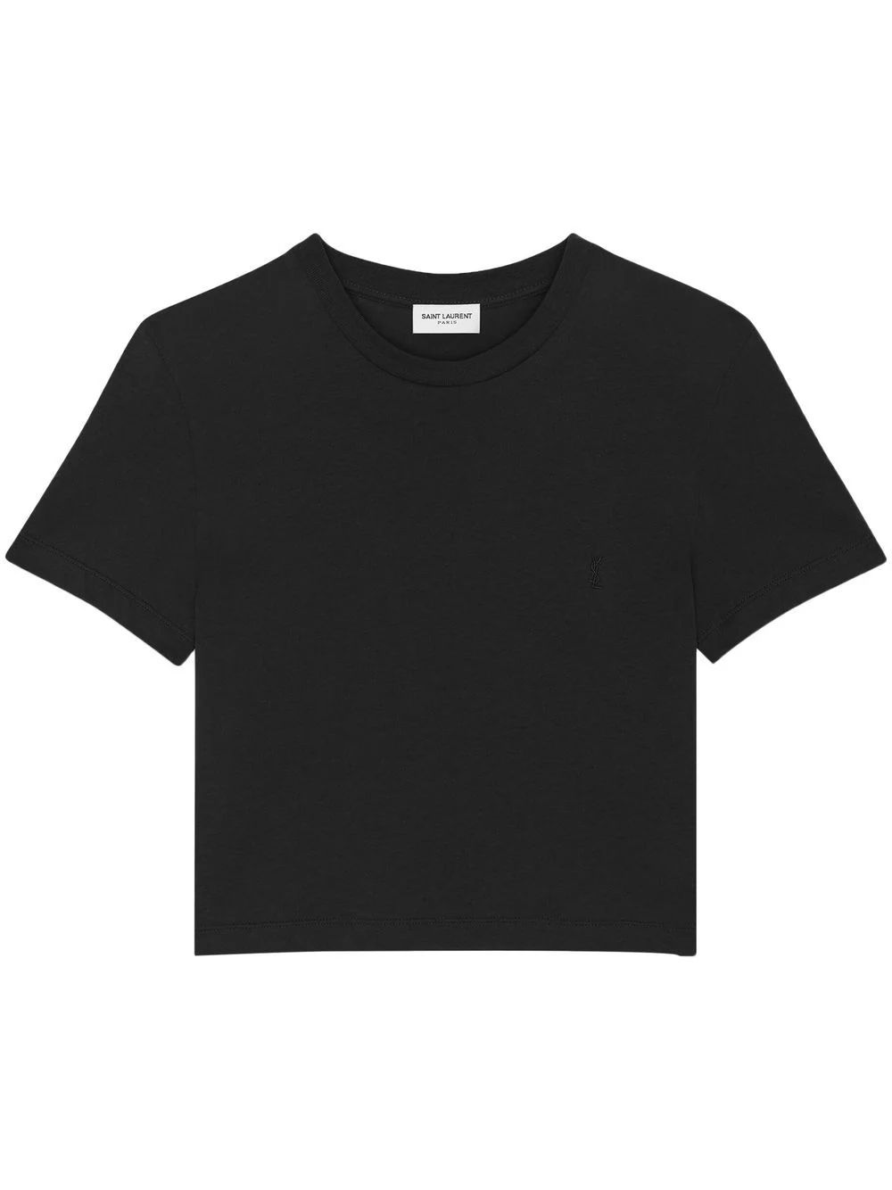 embroidered-logo cropped T-shirt | Farfetch Global